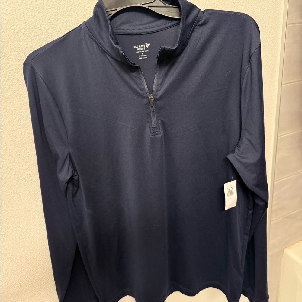 Old Navy Active Black Quarter-Zip Pullover